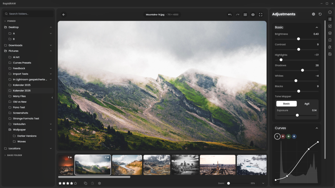 18 岁少年靠 AI，手搓了一个修图神器 RapidRAW ，比 Lightroom 还快。